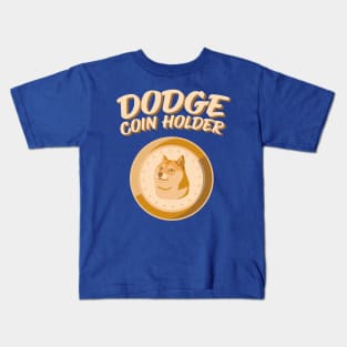 Dogecoin Holder HODL Crypto Merch Kids T-Shirt